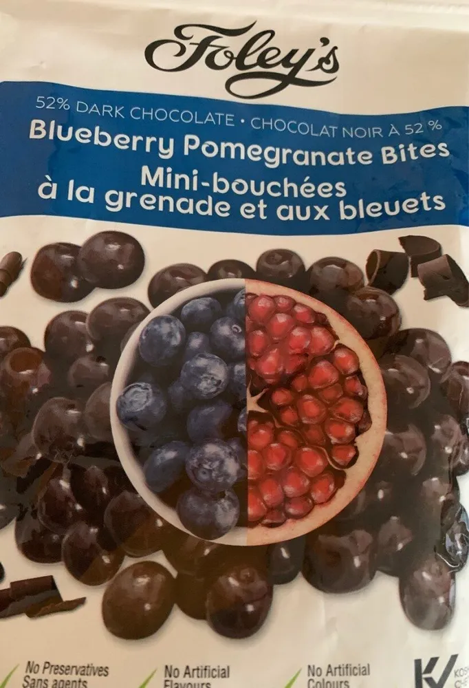 Blueberry pomegranate bites
