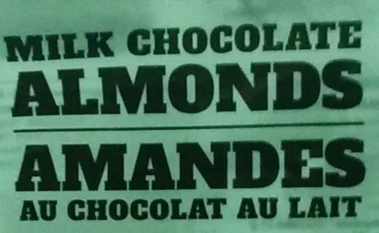 milk chocolate almonds