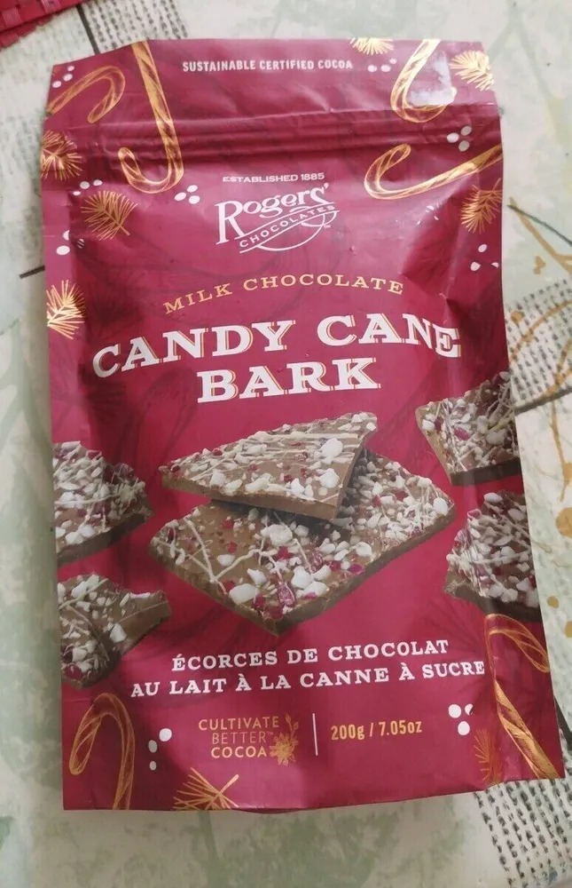 Milk chocolate Candy cane bark