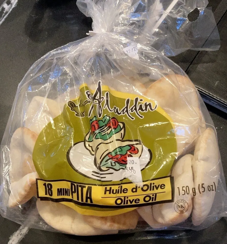 18 mini pita huile d’olive