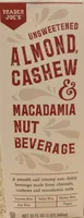 Unsweetened Almond, Cashew & Macadamia Nut Beverage