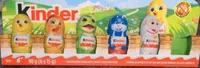 Kinder milk chocolate figure with creamy milky layer inside
