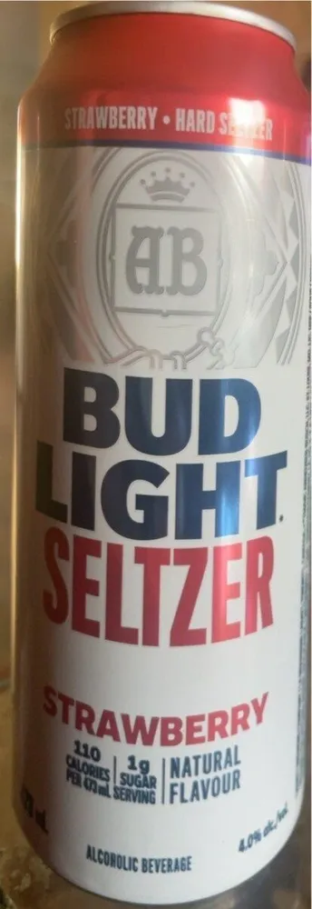 Strawberry hard seltzer