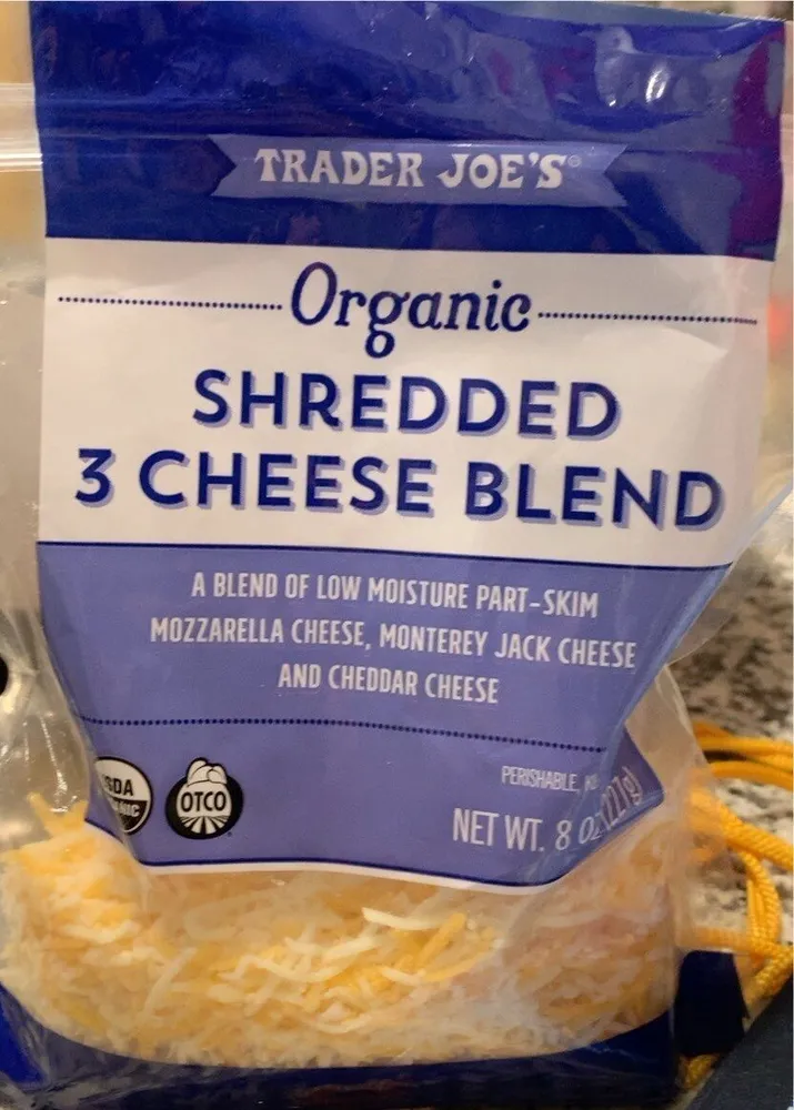 Shredded 3 Cheese Blend