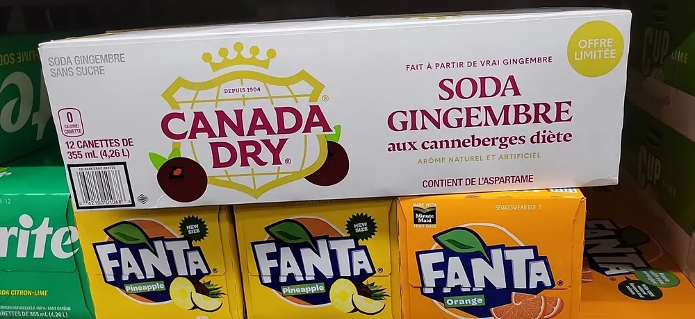 Soda gingembre au canneberge diete