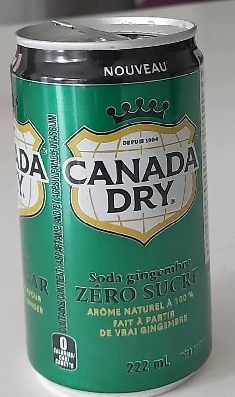 Ginger Ale zéro sucre