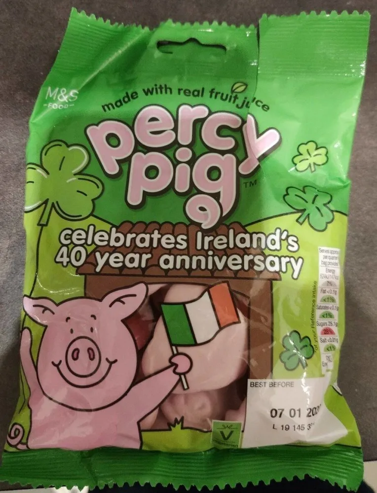 Percy Pig Irish 40 year anniverasary edition