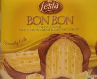 Bon bon: Italian dessert with lemon cream and candied lemon