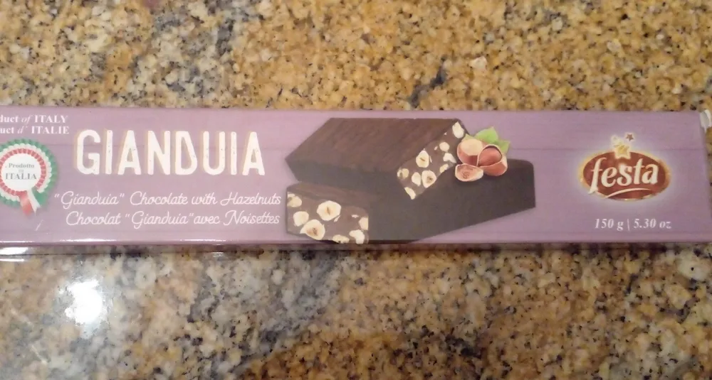 Gianduia chocolates with hazelnuts