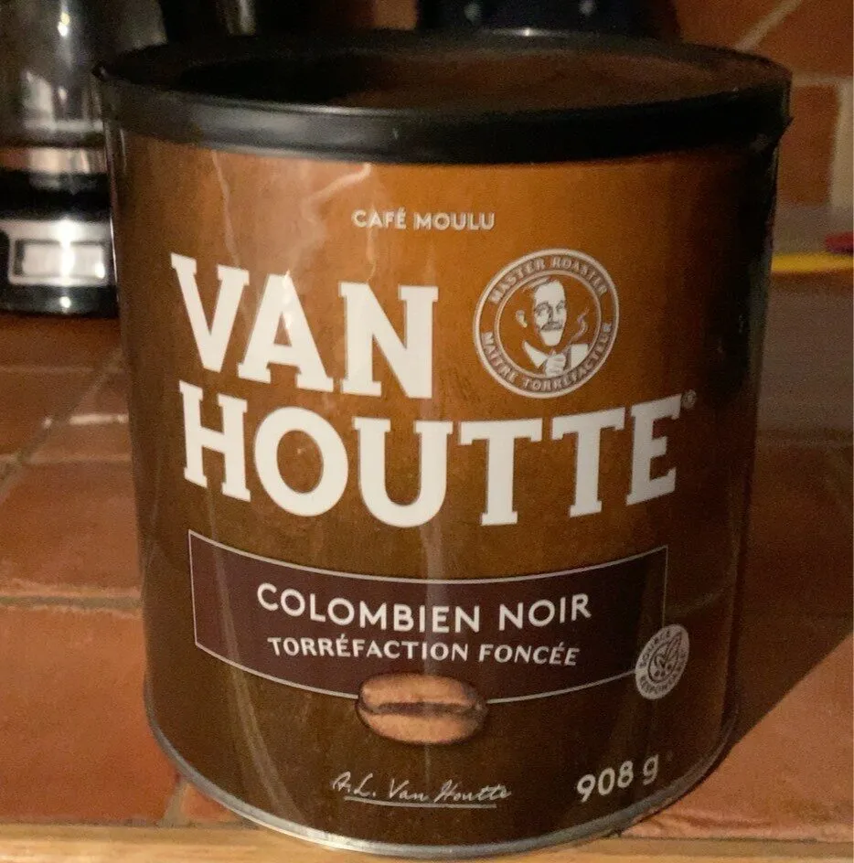 Café moulu colombien noir