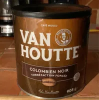 Café moulu colombien noir