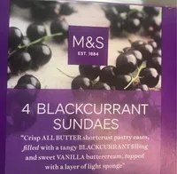 4 blackcurrant sundaes