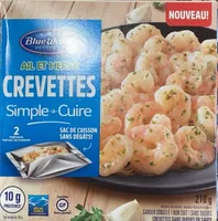 Crevette ail et herbe simple-à-cuire