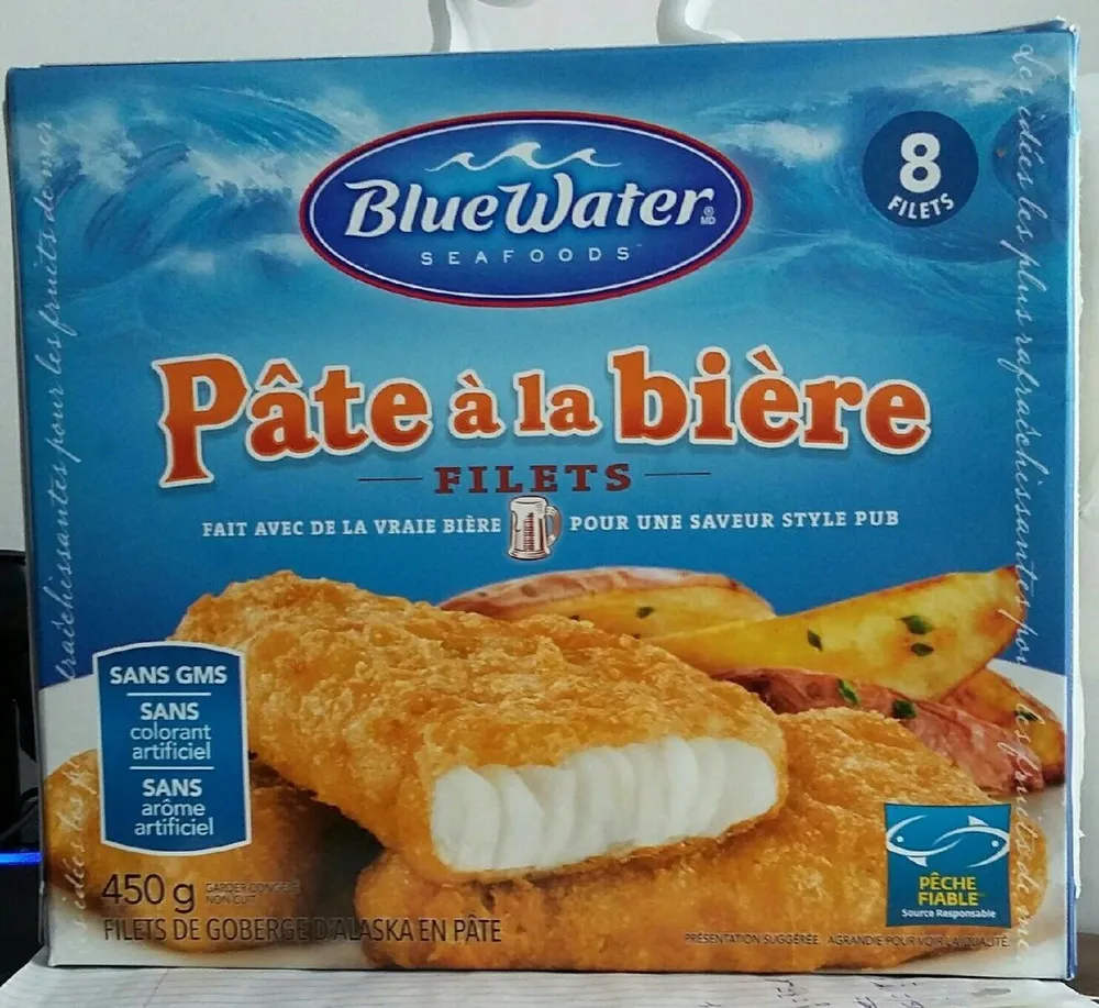 Filets de goberge d'Alaska en pâte