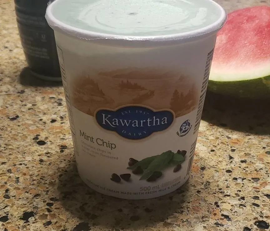 Mini mint chip icecream