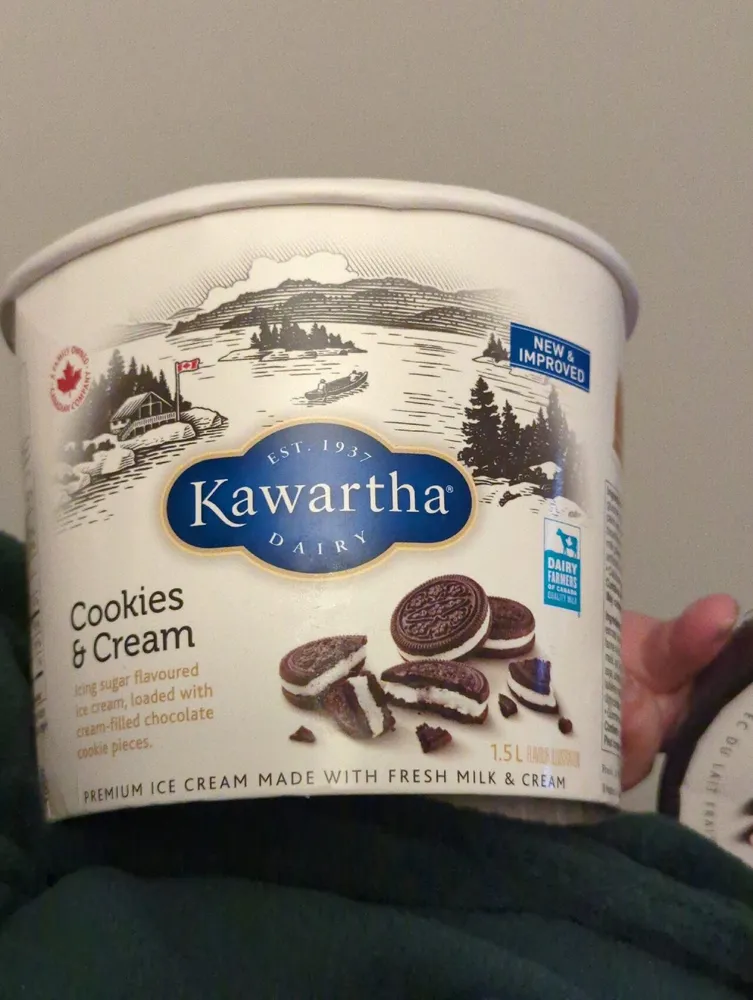 Kawartha cookies and cream