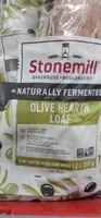 Naturally fermented olive hearth loaf