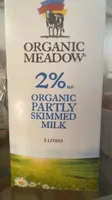 Organic partly skimmed milk