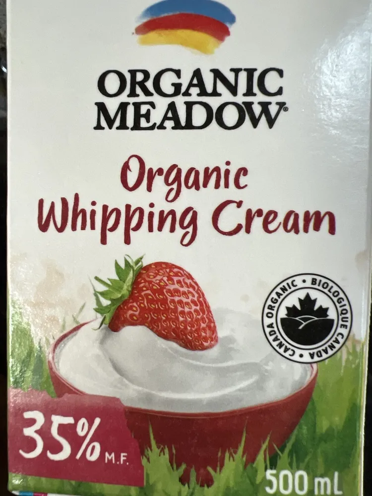35% M.F. Organic whipping cream