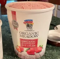 Oraginic strawberry ice cream