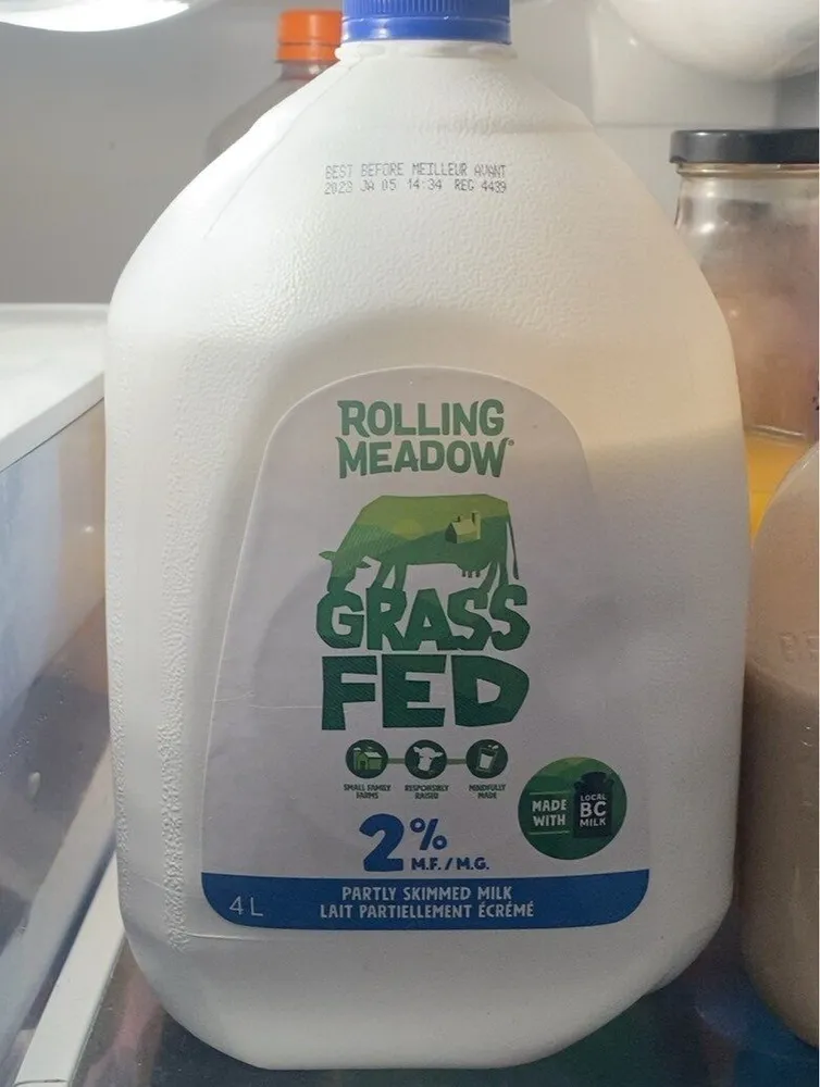 Grass fed milk