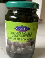 Olives noires dénoyautées