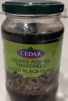 Olives noires tranchées
