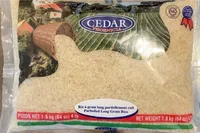 Riz à grain long partiellement cuit