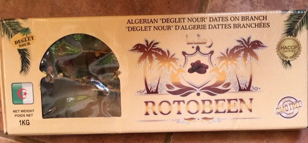 Dates deglet nour branchées d’Algérie