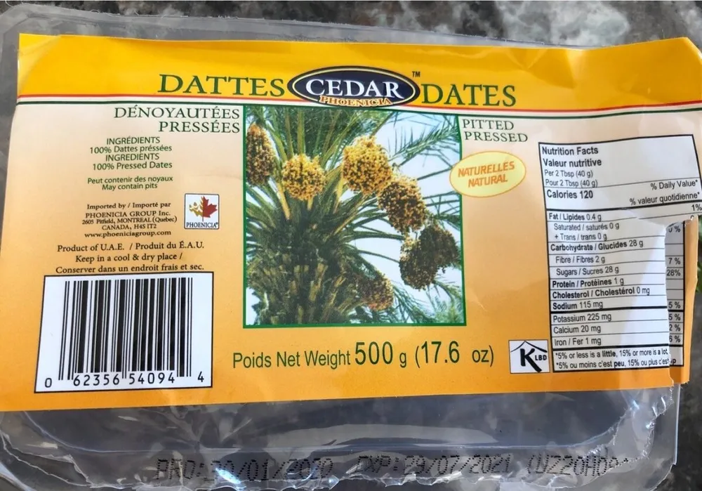 Dattes pressées
