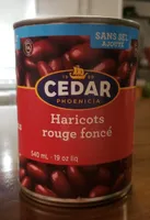 Haricots rouge foncés