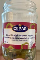 Piments jalapenos tranches et marines