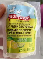 Fromage de chèvre à pâte molle frais citron et lime