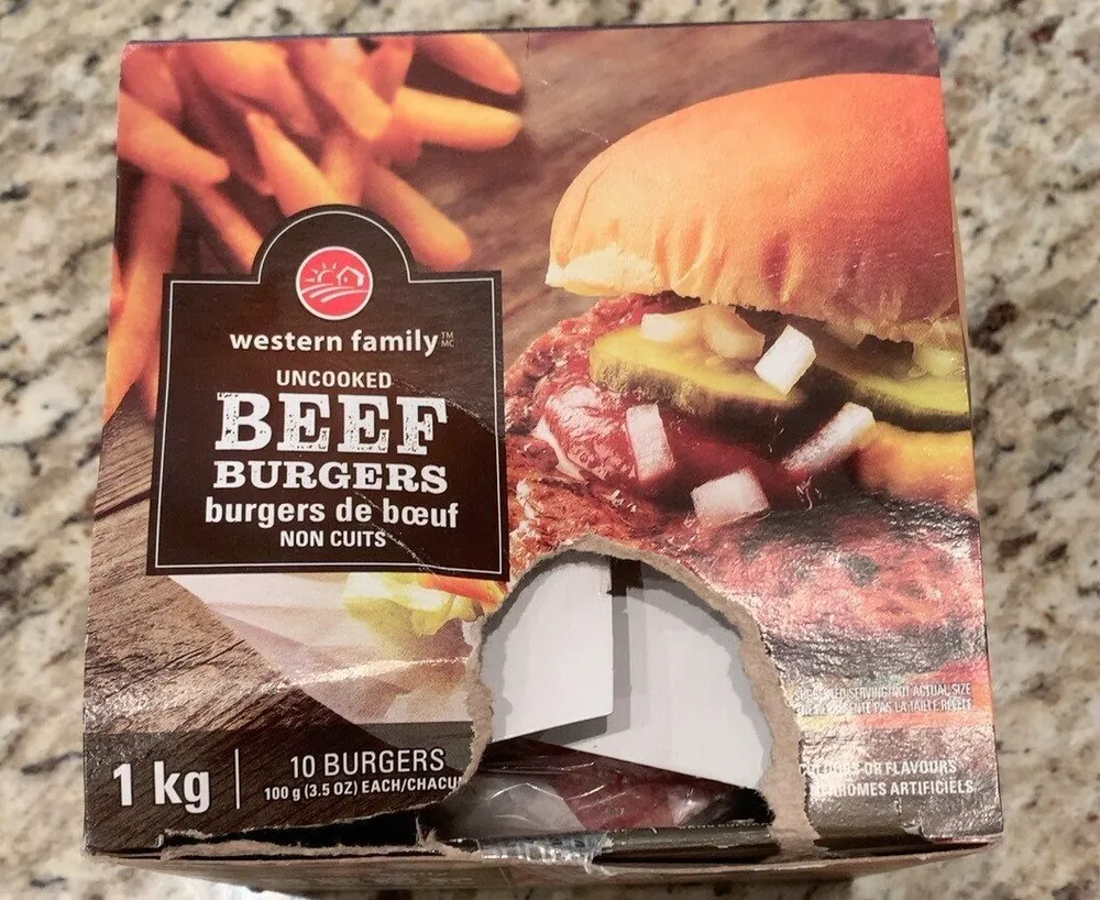 Uncooked Beef Burgers