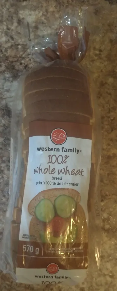 100% whole wheat bread