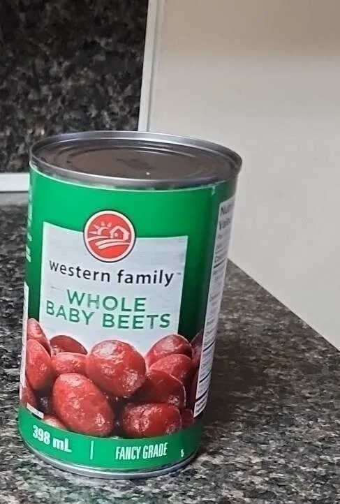 Western family whole baby beets