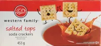 Salted tops soda crackers