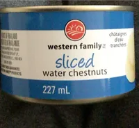 Sliced water chestnuts