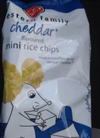 Mini rice chips cheddar