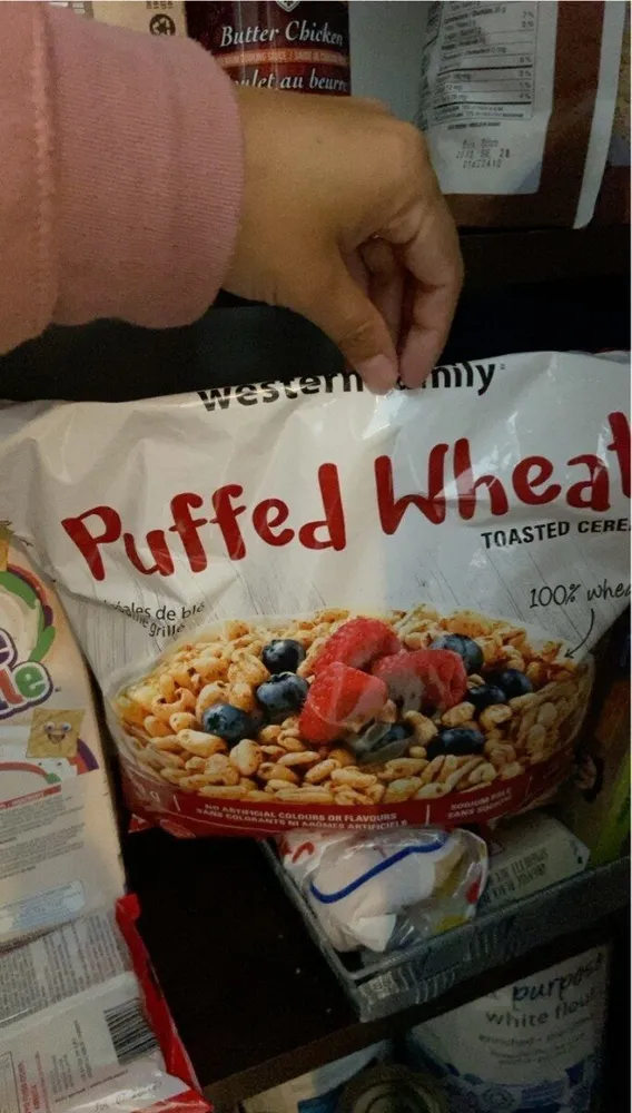 Puffed wheat
