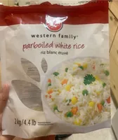 Parboiled white rice
