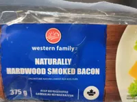 Naturally hardwood smoked bacon