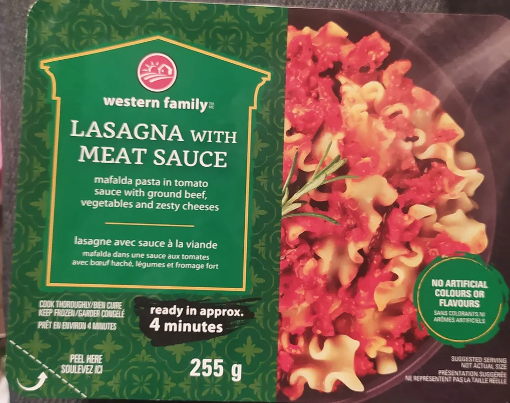 Lasagna with meat sauce