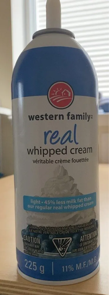 real whipped cream