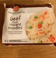 Beef flavour instant noodles