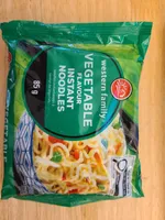 Vegetable flavour instant noodles