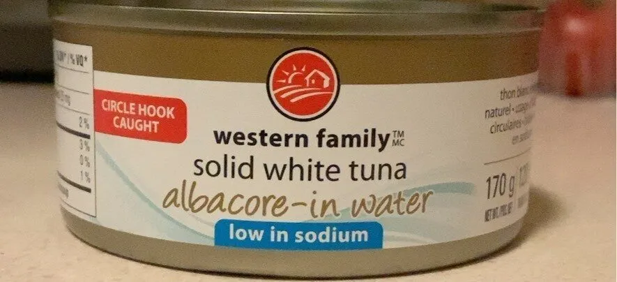 Solid white tuna