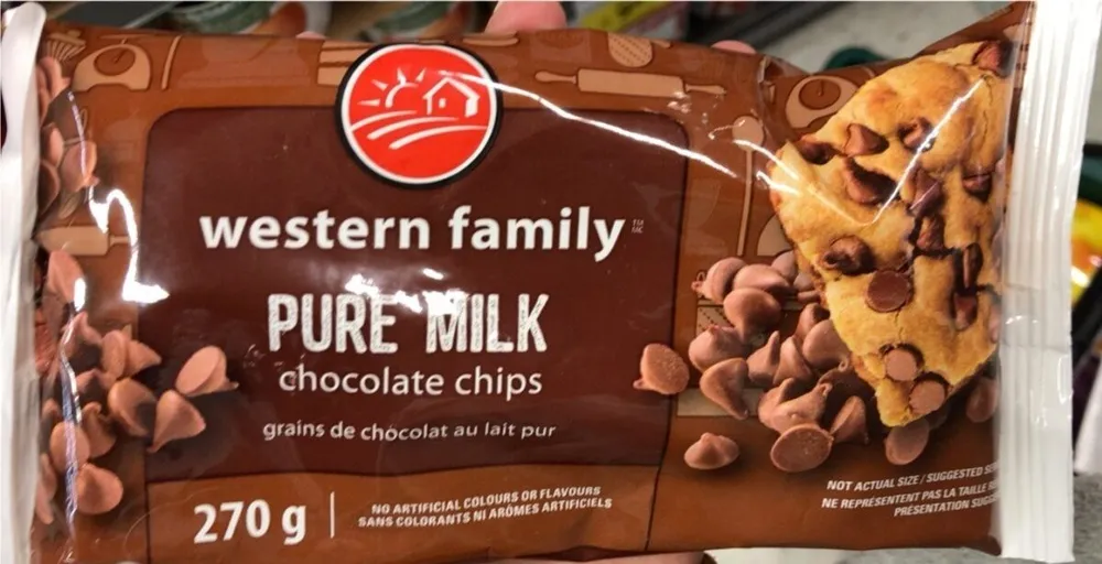 Pure milk chocoate chips