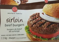 Sirloin beef burgers