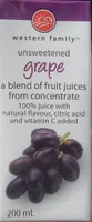 Unsweetened Grape